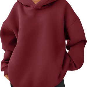 Women Oversized Hoodies Sweatshirts Fleece Hooded Pullover Tops Sweaters Casual Comfy Fall Fashion Outfits Clothes