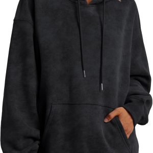 Women Hoodies Fleece Sweatshirts Long Sleeve Pullover Jackets Fall Fashion with Pocket   Clothes