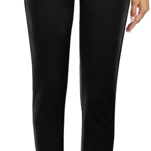 Fleece Lined Leggings Women Skinny Jeans High Waisted Thermal Jeggings Winter Stretch Denim Pants Warm