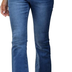 Bootcut Jeans for Women High Waist Stretchy Fleece Lined Pants Flare Jeans Denim Thermal Pants Winter Clothes