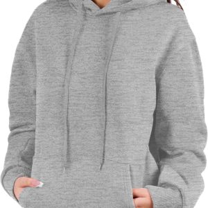 Women Hoodies Pullover Fleece Sweatshirts Long Sleeve Hoodie With Front Pocket